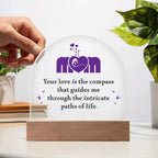 Mom, Your Love is the Compass... Acrylic Plaque