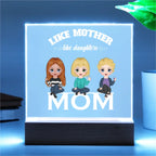 Mom Personalized Acrylic Plaque Like Mother Like Daughter