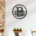 Monogrammed Elegance: Your Initial, Your Name, Your Style - Steel Wall Sign Art