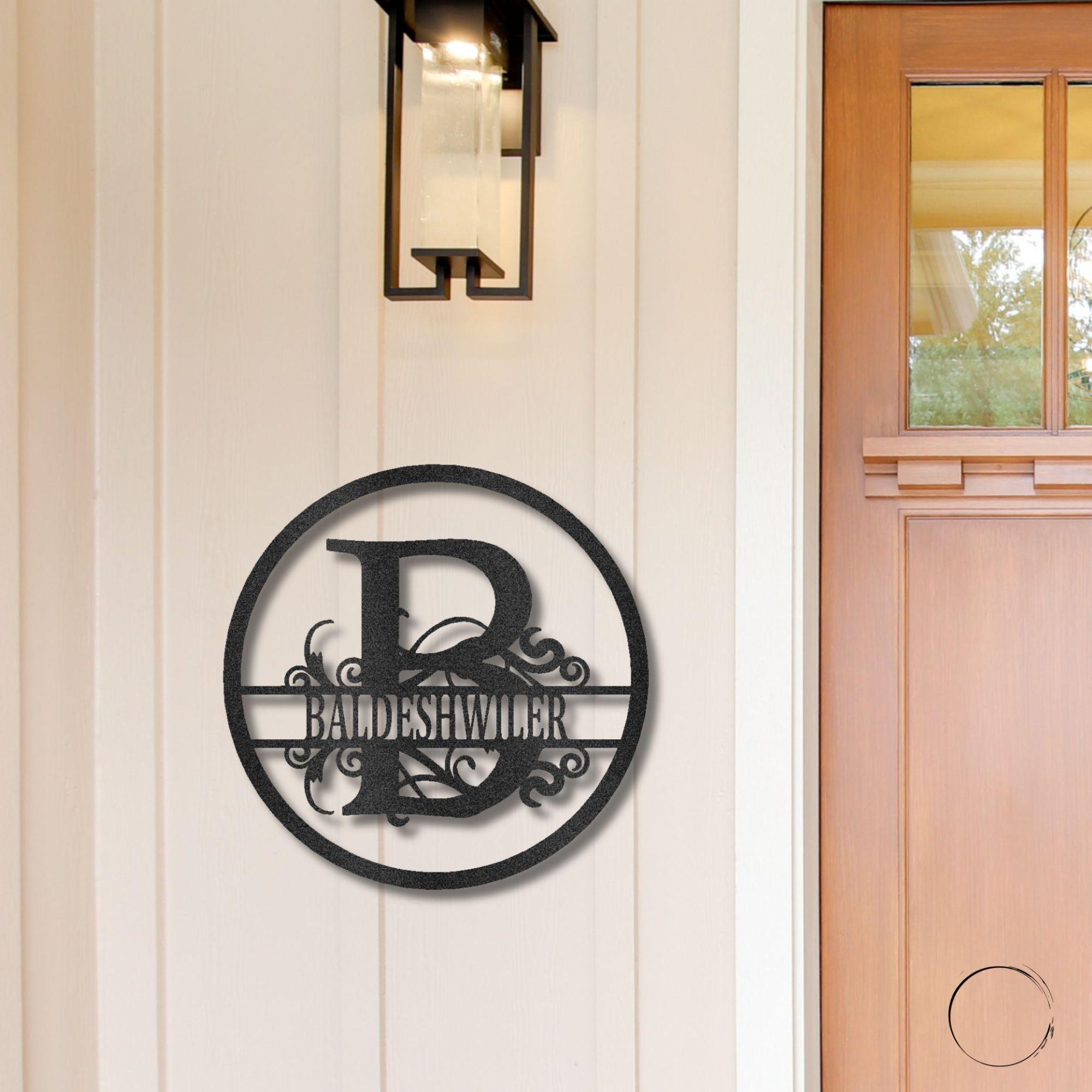 Monogrammed Elegance: Your Initial, Your Name, Your Style - Steel Wall Sign Art - Mallard Moon Gift Shop