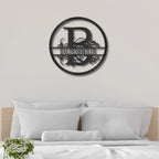Monogrammed Elegance: Your Initial, Your Name, Your Style - Steel Wall Sign Art
