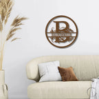 Monogrammed Elegance: Your Initial, Your Name, Your Style - Steel Wall Sign Art