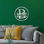 Monogrammed Elegance: Your Initial, Your Name, Your Style - Steel Wall Sign Art