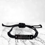 Motivational Brother-in-law Black Rope Engraved Bracelet, Brother In Law I can promise to love you for the rest of mine, Christmas, Graduation, Birthday Jewelry Gift