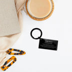 Motivational Fiancé Engraved Black Keychain - I can promise to love you for the rest of my life, Birthday, Christmas Holiday Jewelry Gif