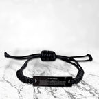 Motivational Uncle Black Rope Bracelet, Uncle I can promise to love you for the rest of mine, Bracelet For Uncle, Uncle Birthday Jewelry Gift for Women Men