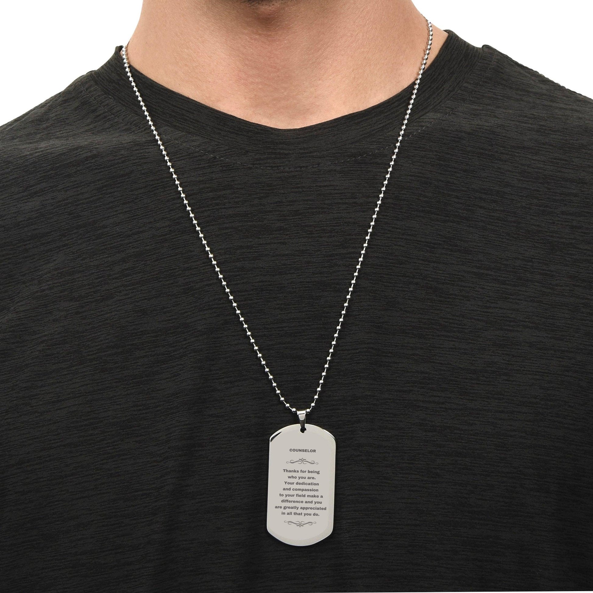 Motivational Uncle Silver Dog Tag Engraved Necklace, I can promise to love you for the rest of my life, Birthday Christmas Jewelry Gift - Mallard Moon Gift Shop