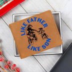 Motocross Father and Son Leather Wallet