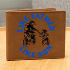 Motocross Father and Son Leather Wallet