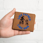 Motocross Father and Son Leather Wallet