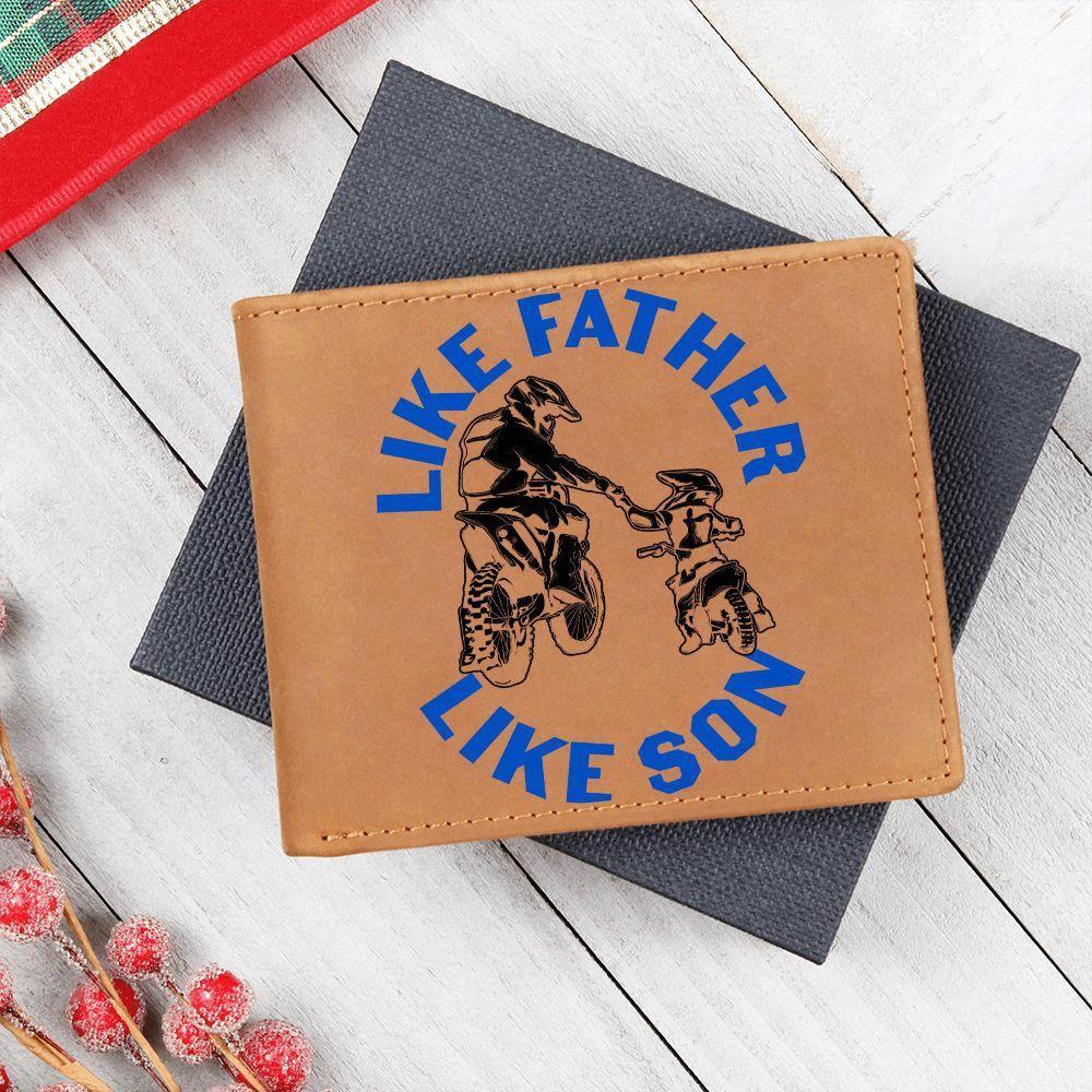 Motocross Father and Son Leather Wallet