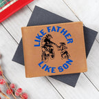 Motocross Father and Son Leather Wallet