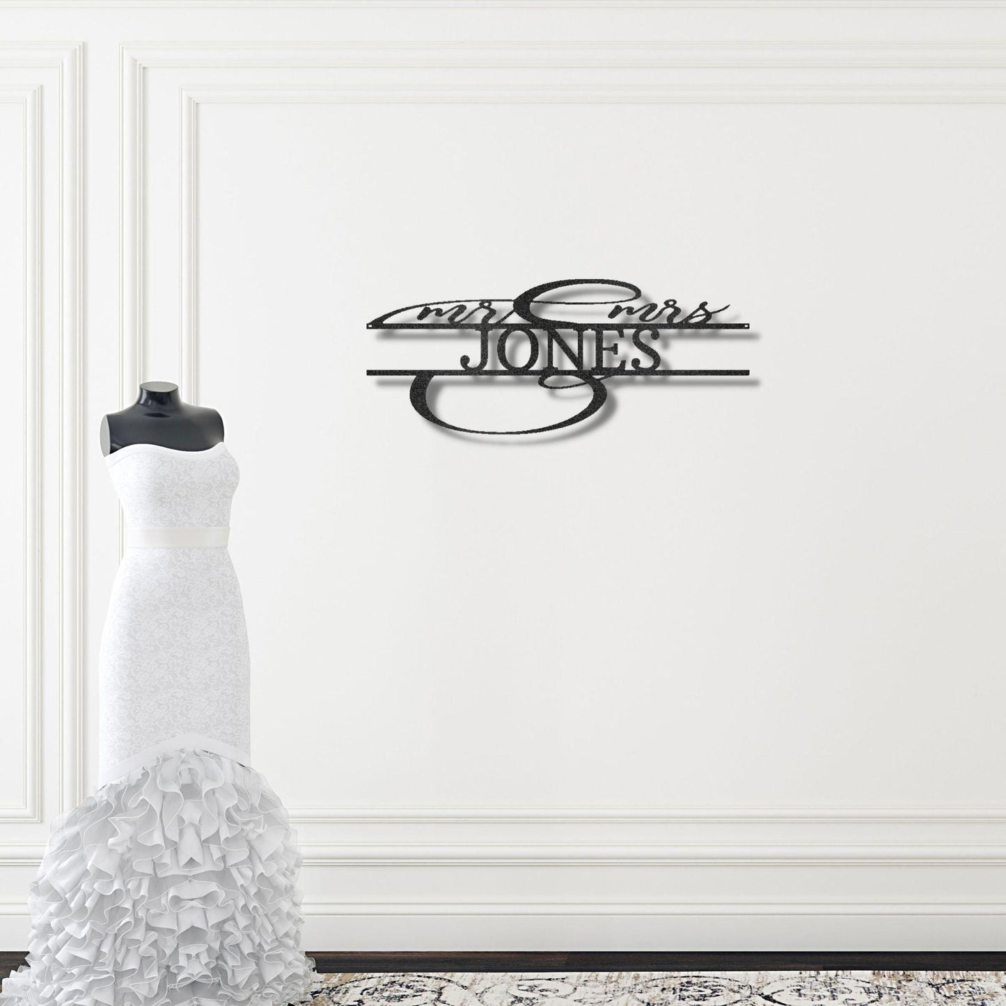 Mr And Mrs Couples Personalized Name Metal Art Wall Sign - Mallard Moon Gift Shop