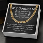 My Soulmate - I Love You More than Anyone - Cuban Chain Link Necklace