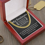 My Soulmate - I Love You More than Anyone - Cuban Chain Link Necklace
