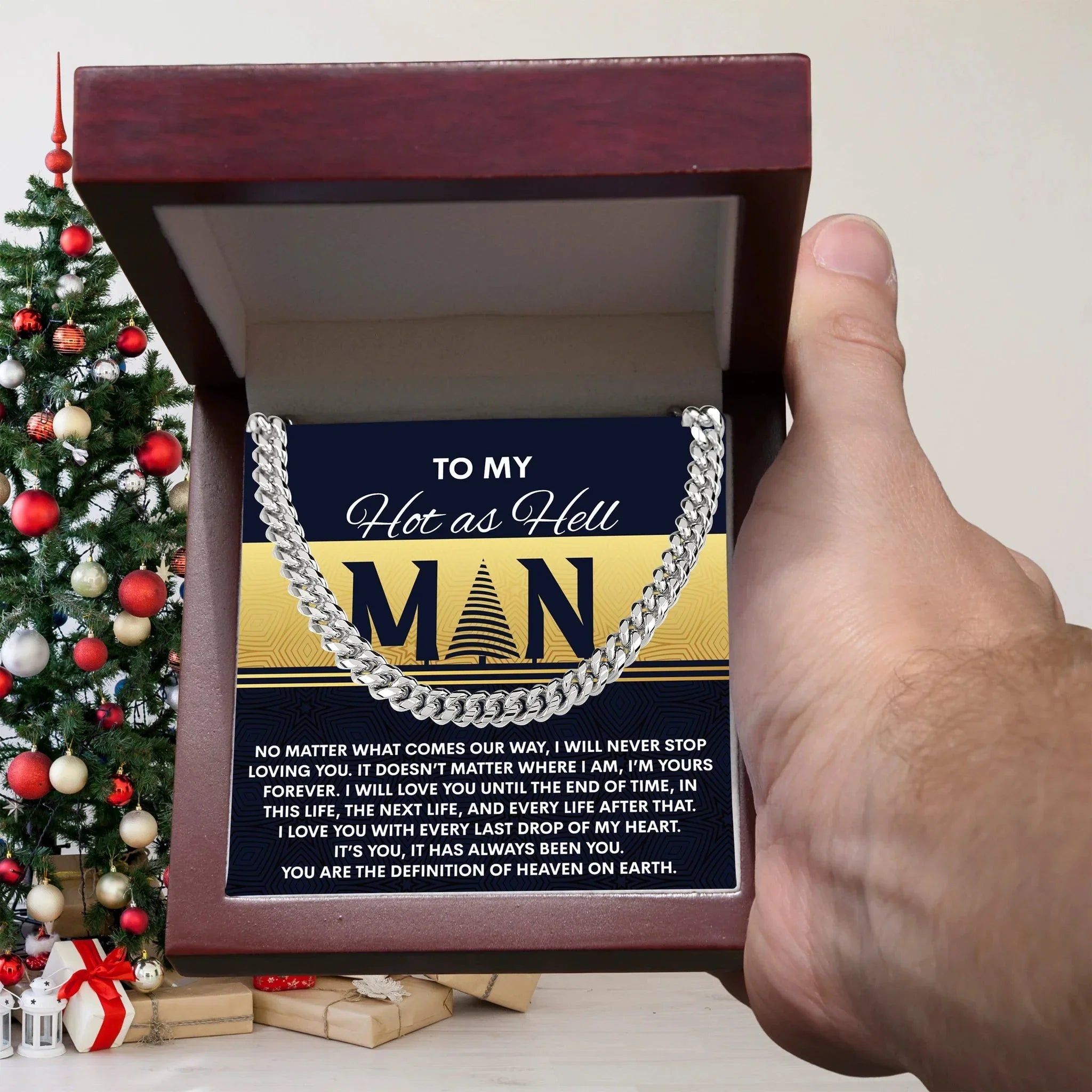 Gift for My Man - Heaven On Earth - Cuban Link Chain Necklace