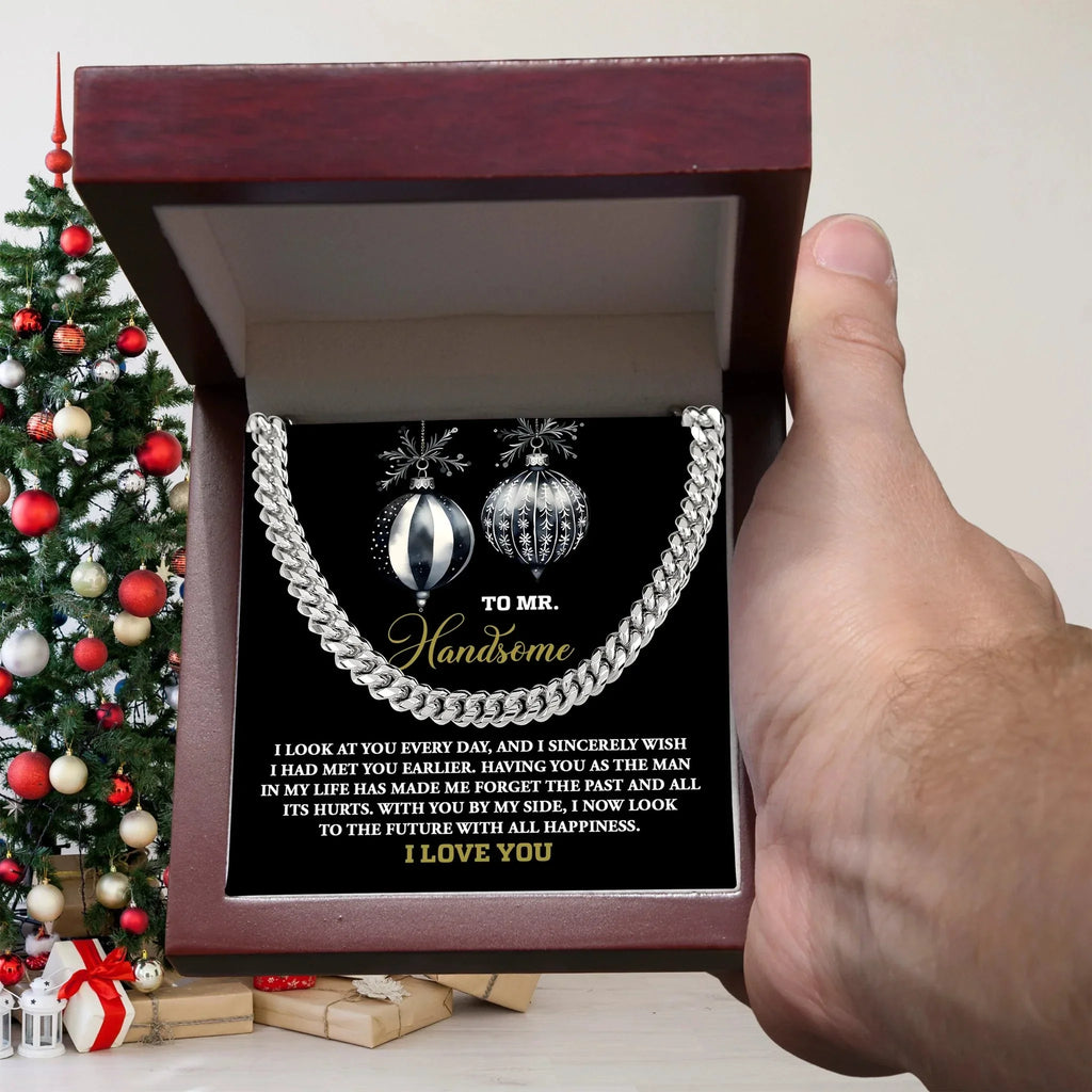 Gift for My Man - Future of Happiness - Cuban Chain Link Necklace