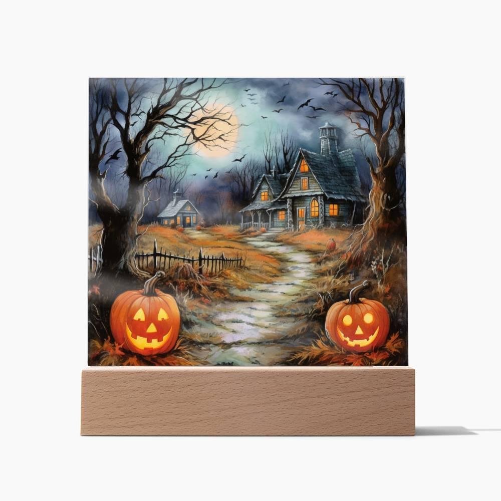 Mystic Mansion: The Perfect Acrylic Decor for All Hallow's Eve - Mallard Moon Gift Shop
