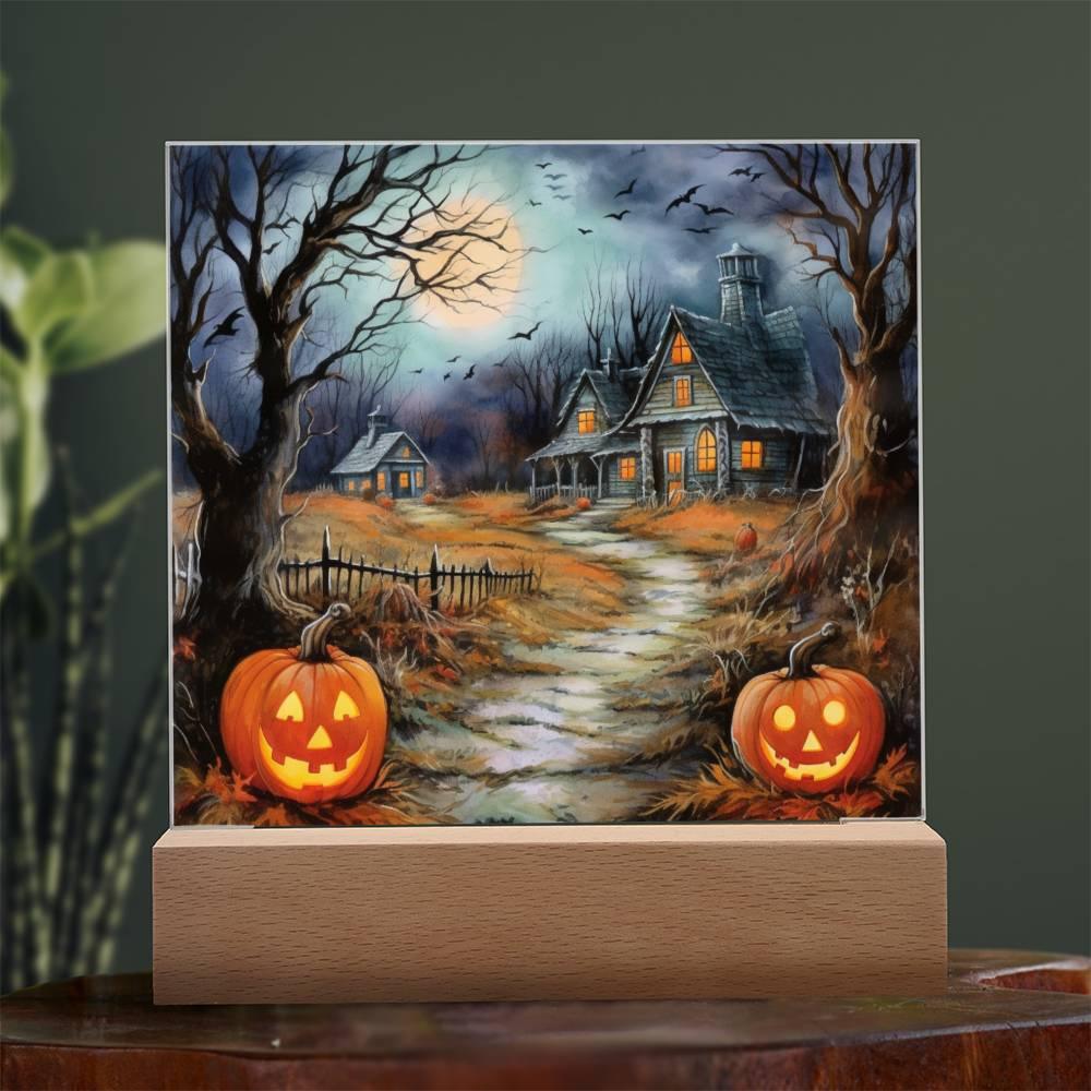 Mystic Mansion: The Perfect Acrylic Decor for All Hallow's Eve - Mallard Moon Gift Shop
