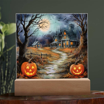 Mystic Mansion: The Perfect Acrylic Decor for All Hallow's Eve - Mallard Moon Gift Shop