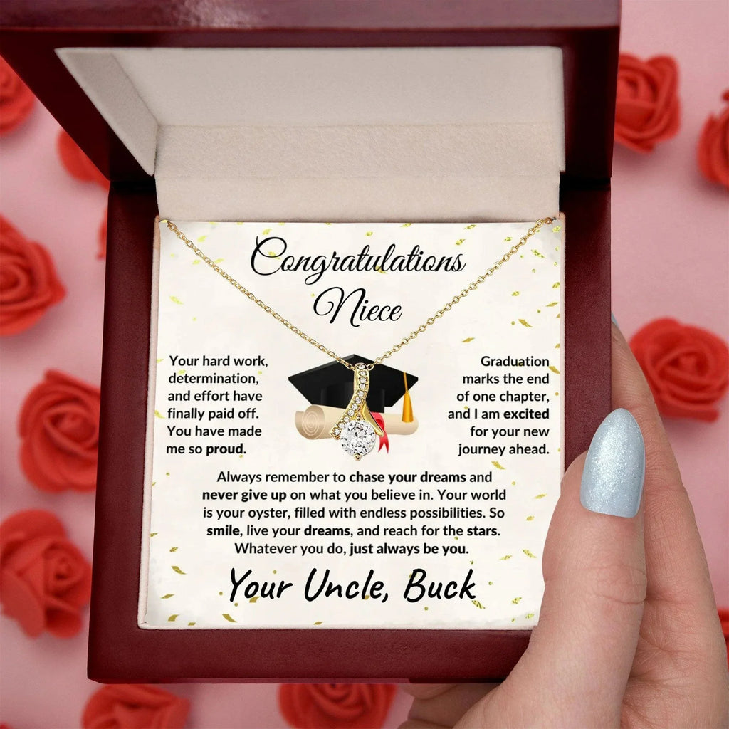 Niece Graduation Gift from Uncle Pendant Necklace