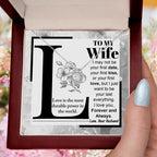 To My Wife Your Last Everything Knot Pendant Necklace