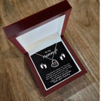 Expectant Mom Pregnancy Gift First Mother's Day Baby Shower Baby Feet Charm Necklace Love, The Bump