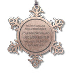 Nuclear Technologist Snowflake Ornament Your dedication and hard work, Inspirational Birthday Christmas Unique Gifts
