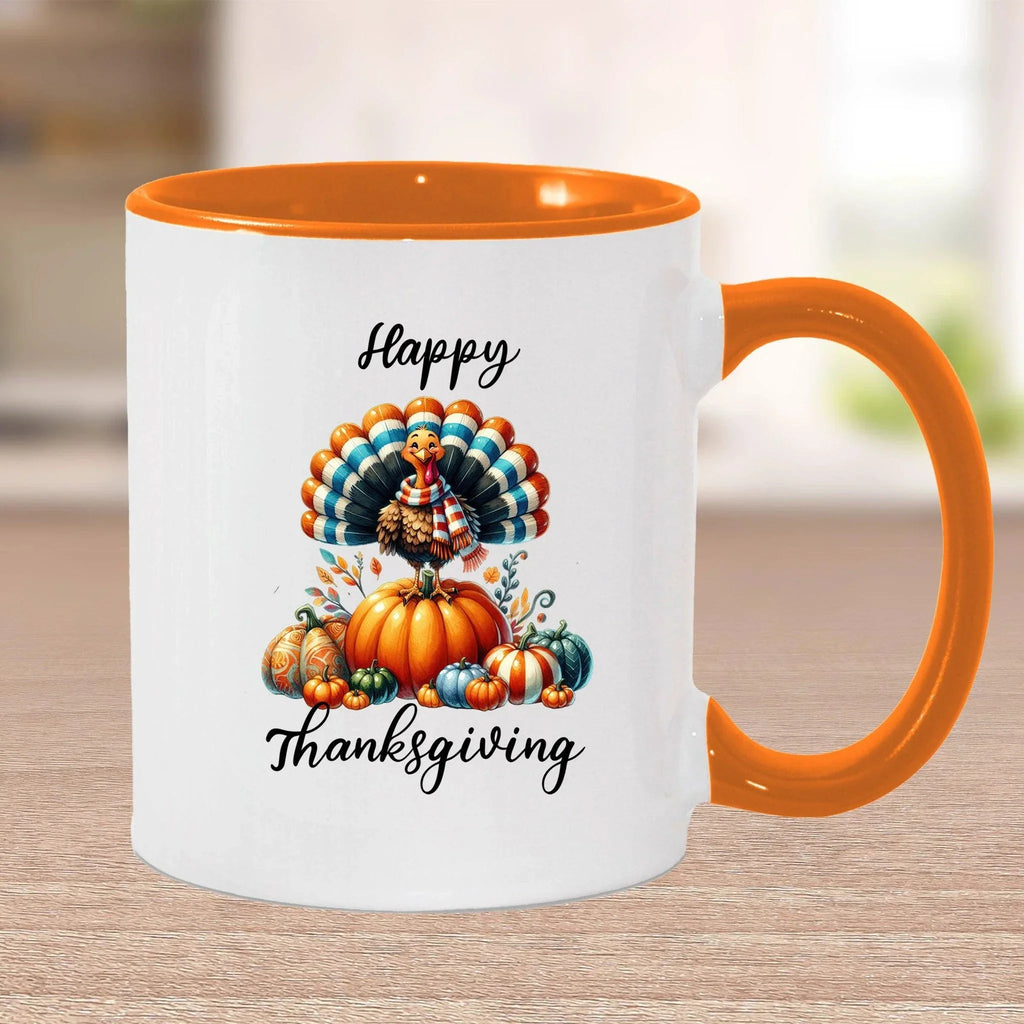 Happy Thanksgiving Ceramic Mug – Perfect for Holiday Cheer!
