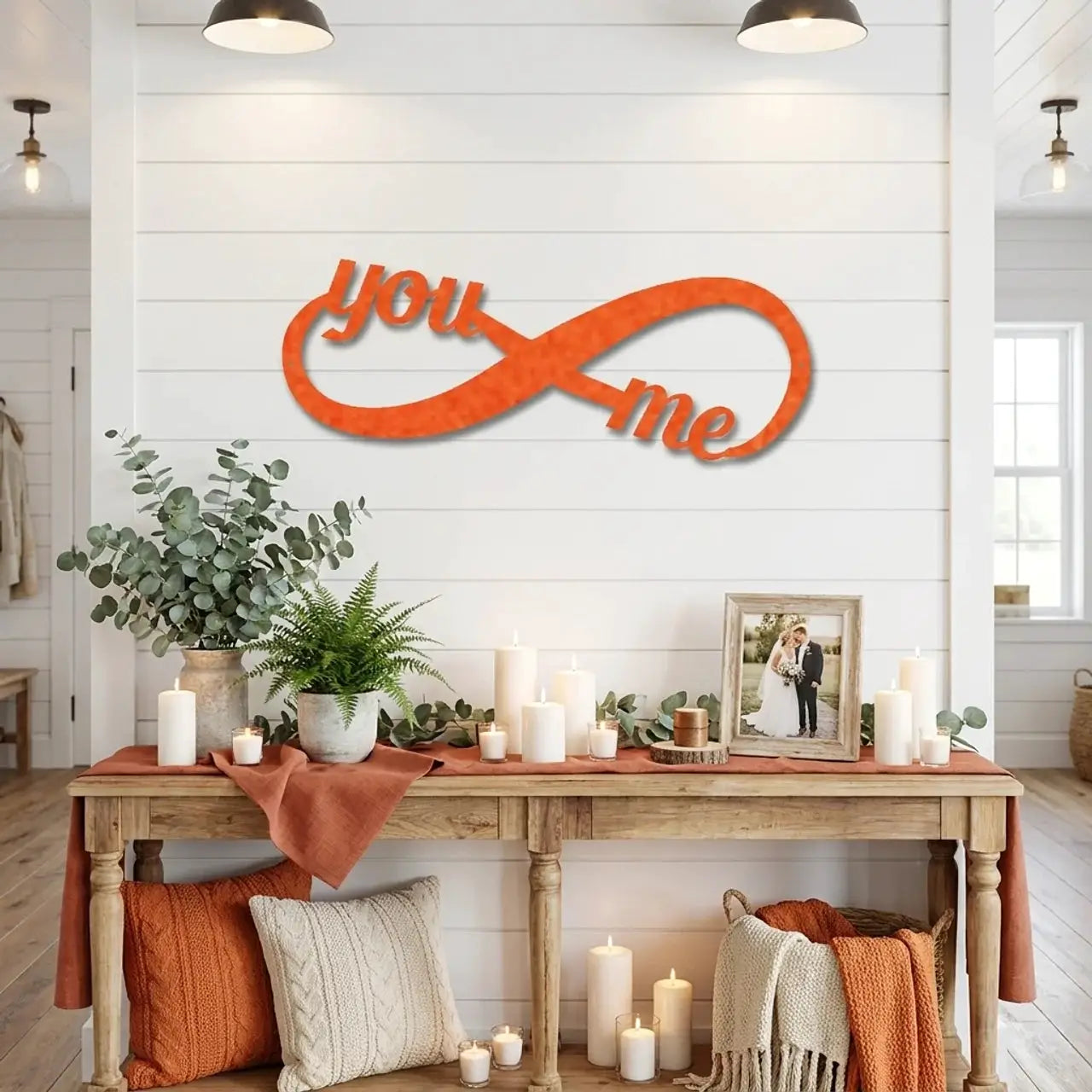 You & Me Infinity Metal Wall Art | Romantic Couple Sign | Wedding, Anniversary & Engagement Gift | Valentine’s Day Decor
