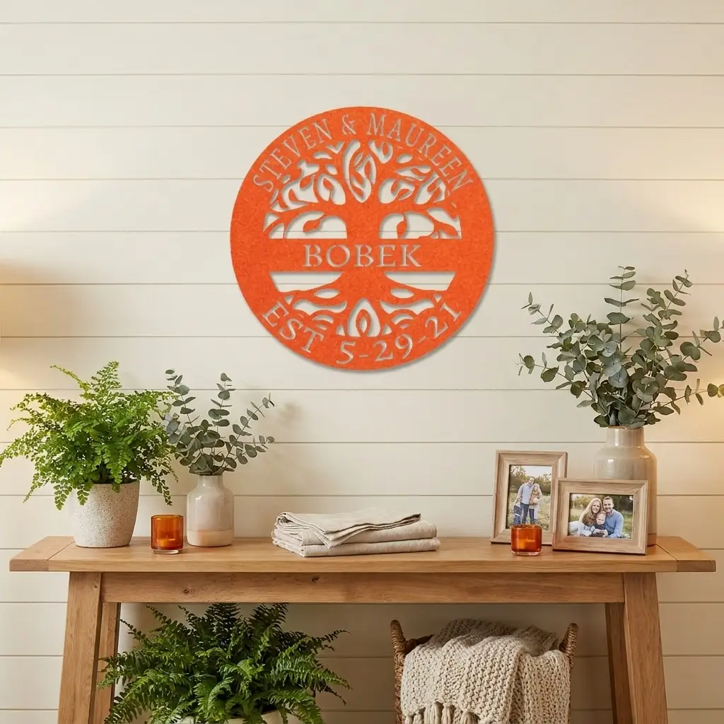 Personalized Tree of Life Metal Wall Art: Celebrate Heritage & Special Moments