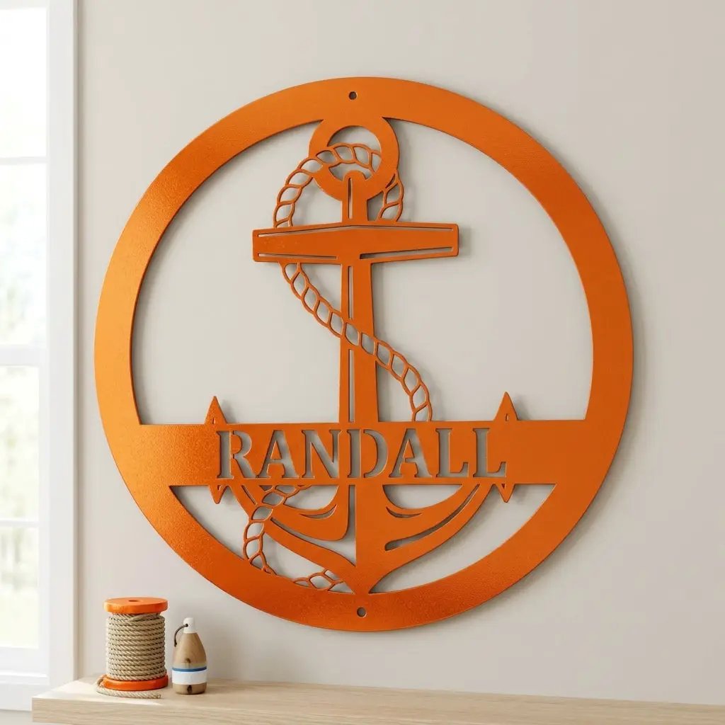 Personalized Anchor Name Metal Art – Your Name, Your Anchor