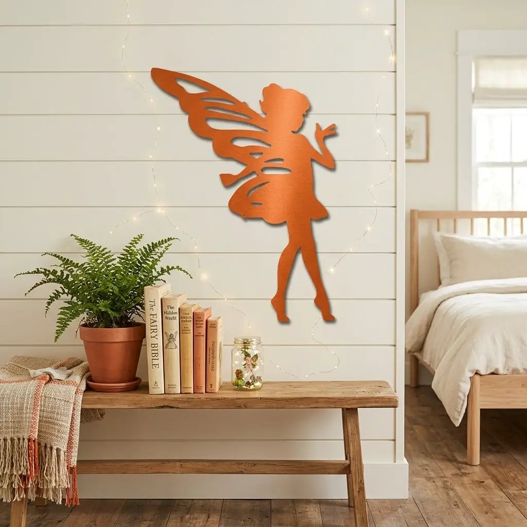 Fairy Pixie Metal Wall Sign