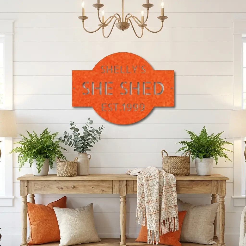 Personalized 3 Line Metal Wall Sign, Custom Name & Phrase Wall Art, Family Home Garage She Shed Man Cave Sign, Custom Metal Decor, Personalized Housewarming Gift