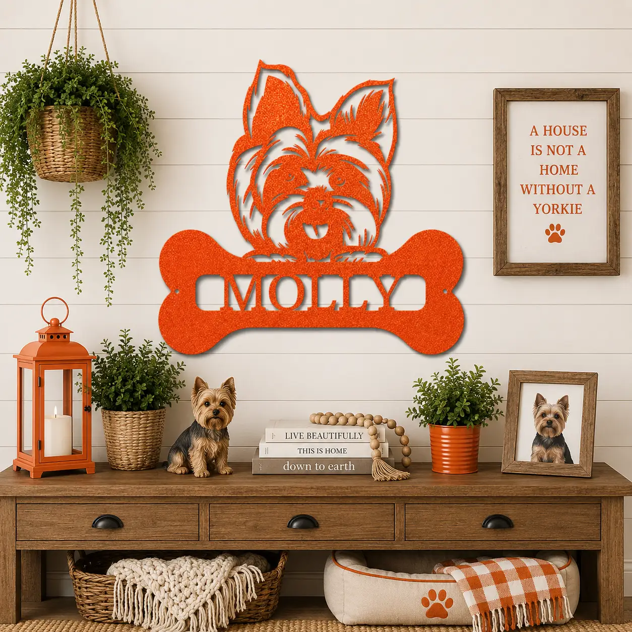 Choose Your Dog Breed Personalized Metal Wall Art – Custom Dog Name Sign, Dog Lover Gift, Laser Cut Steel Wall Hanging