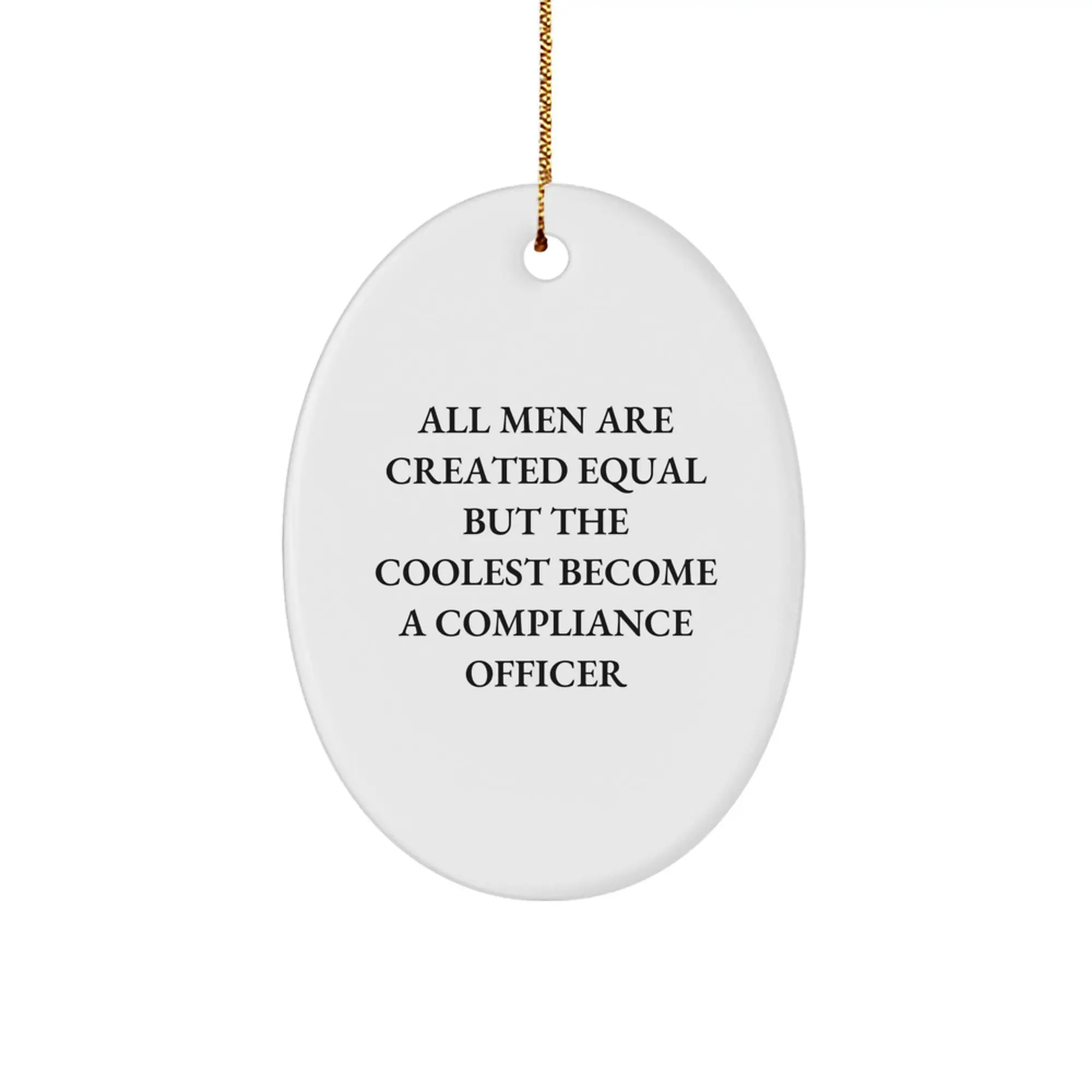 Compliance Officer Keepsake Christmas Ornament for Him Gift - Image 1