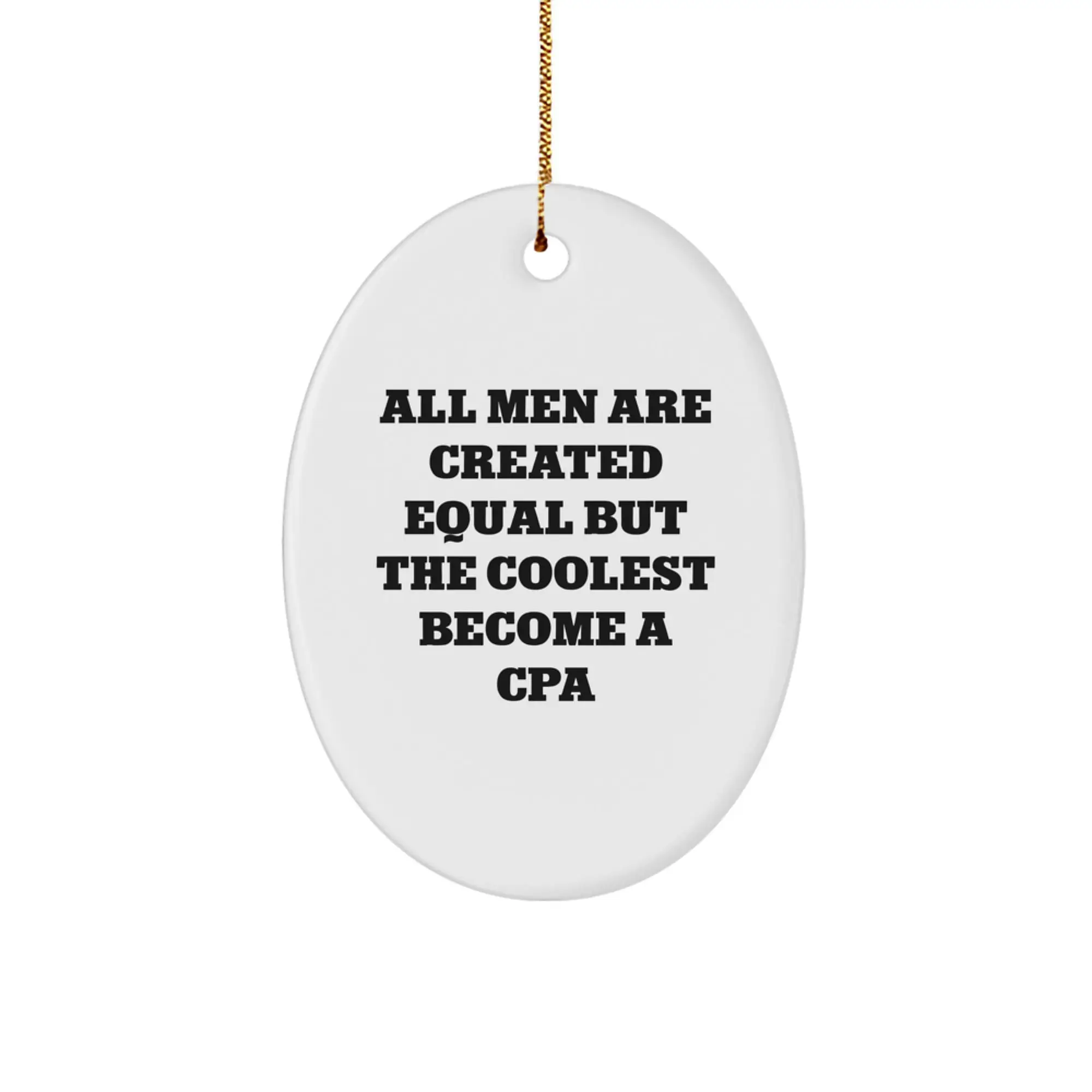 Cpa Christmas Ornament Idea for Coworkers Office Holiday Gift - Image 1