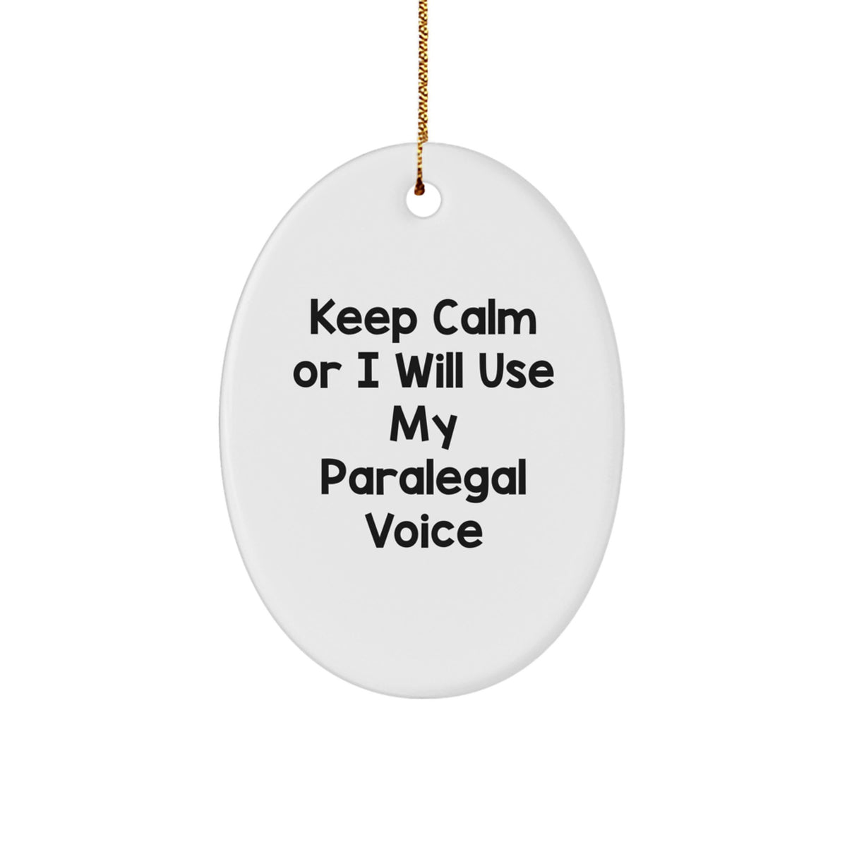 Paralegal Christmas Ornament Gift - Favorite Keepsake with a Calm Tone - Image 1