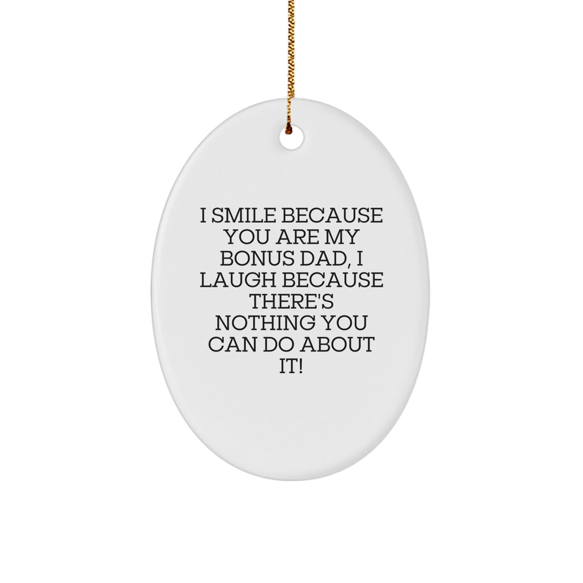 Christmas Ornament Gift Humorous Bonus Dad Keepsake for a Husband - Image 1