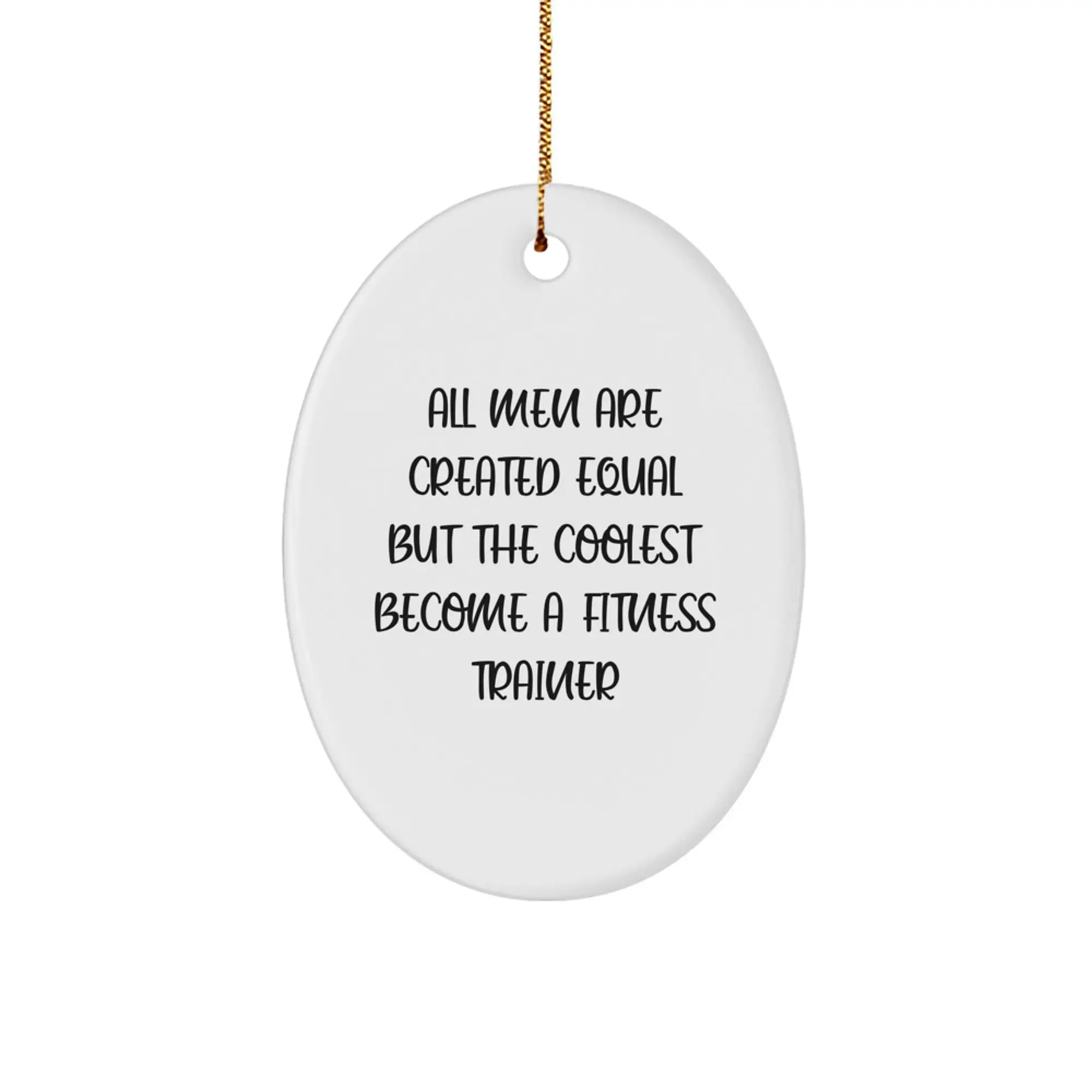Fitness Trainer Keepsake Holiday Christmas Ornament for Him Bright Gift - Image 1
