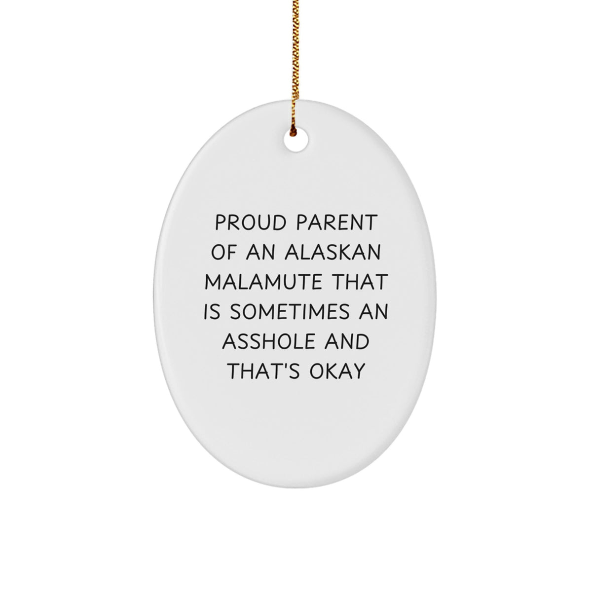 Christmas Ornament Gift for Family Alaskan Malamute Parent's Treasure - Image 1