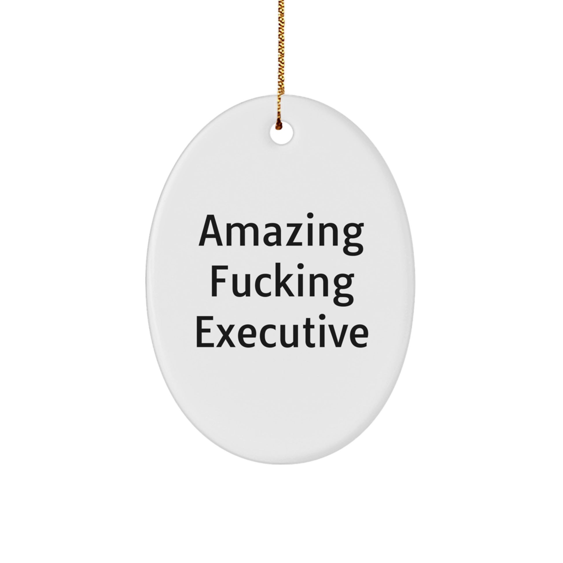 Funny Executive Oval Ornament Gifts from Friends to Executive for Christmas Unique Executive Desk Decor - Image 1