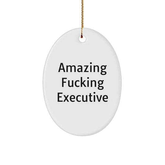 Funny Executive Oval Ornament Gifts from Friends to Executive for Christmas Unique Executive Desk Decor - Image 1