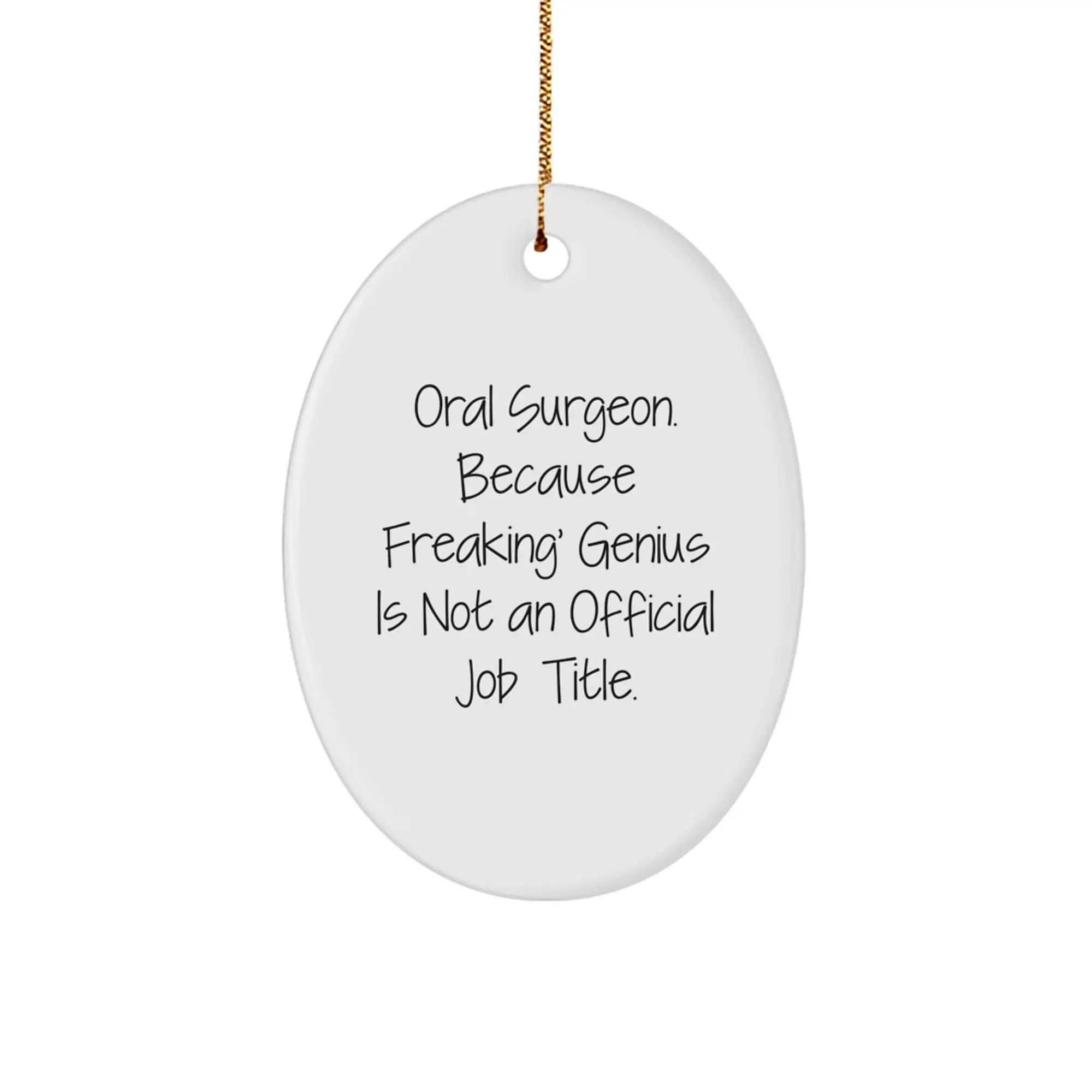 Oral Surgeon Keepsake Christmas Ornament for Him Gift - Image 1