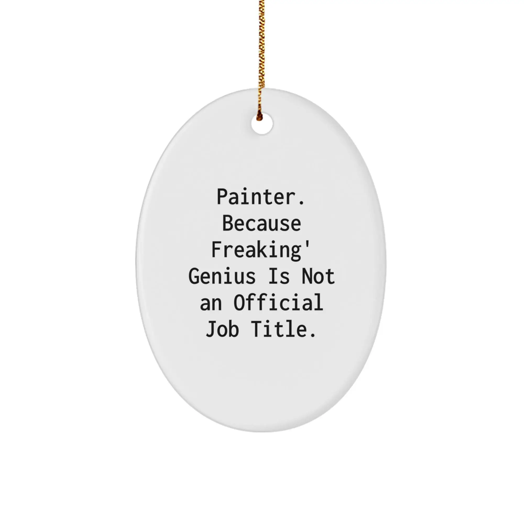 Painter Keepsake Christmas Ornament for Him Gift Creative Masterpiece - Image 1