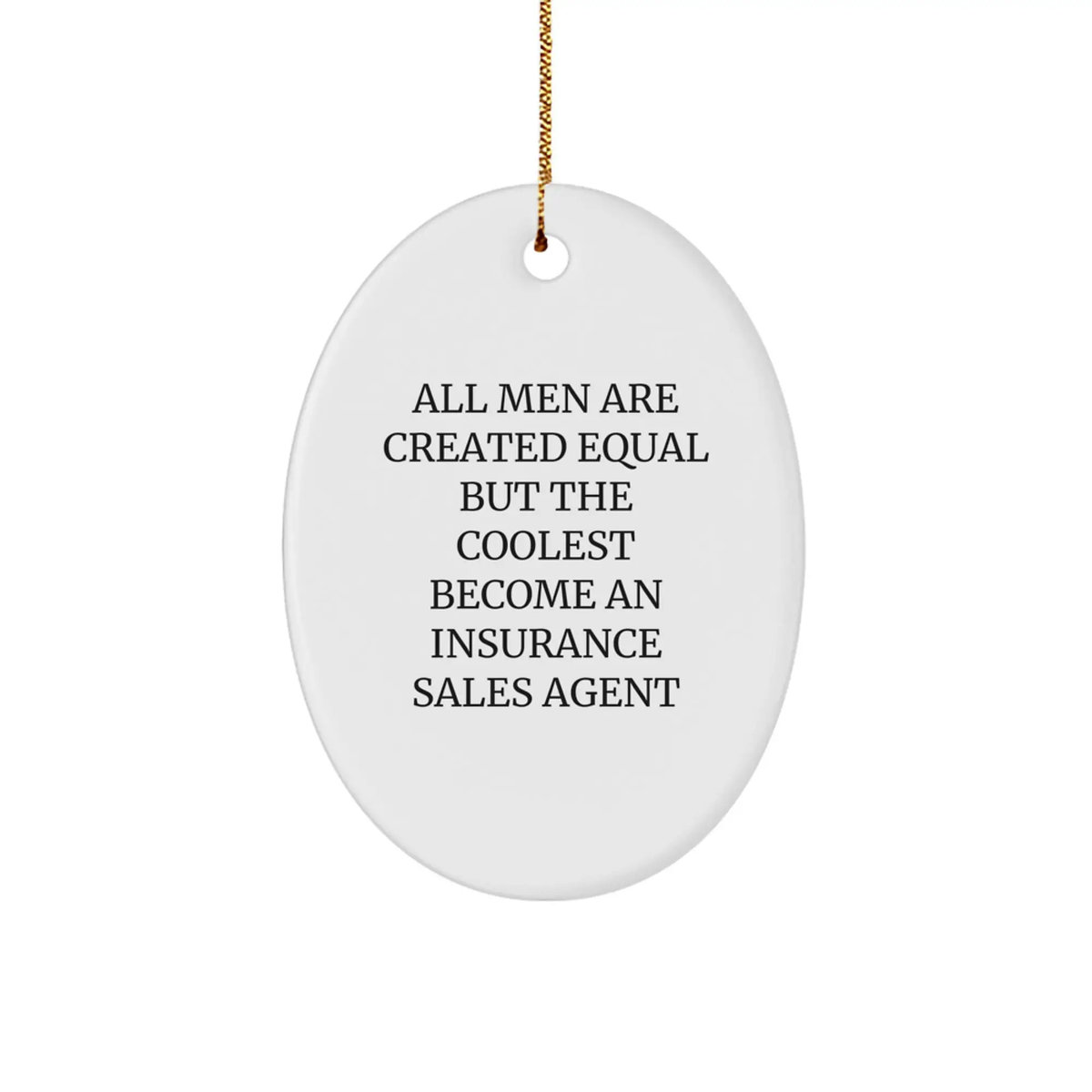 Christmas Gift A Humorous Keepsake for Her - Insurance Sales Agent - Image 1