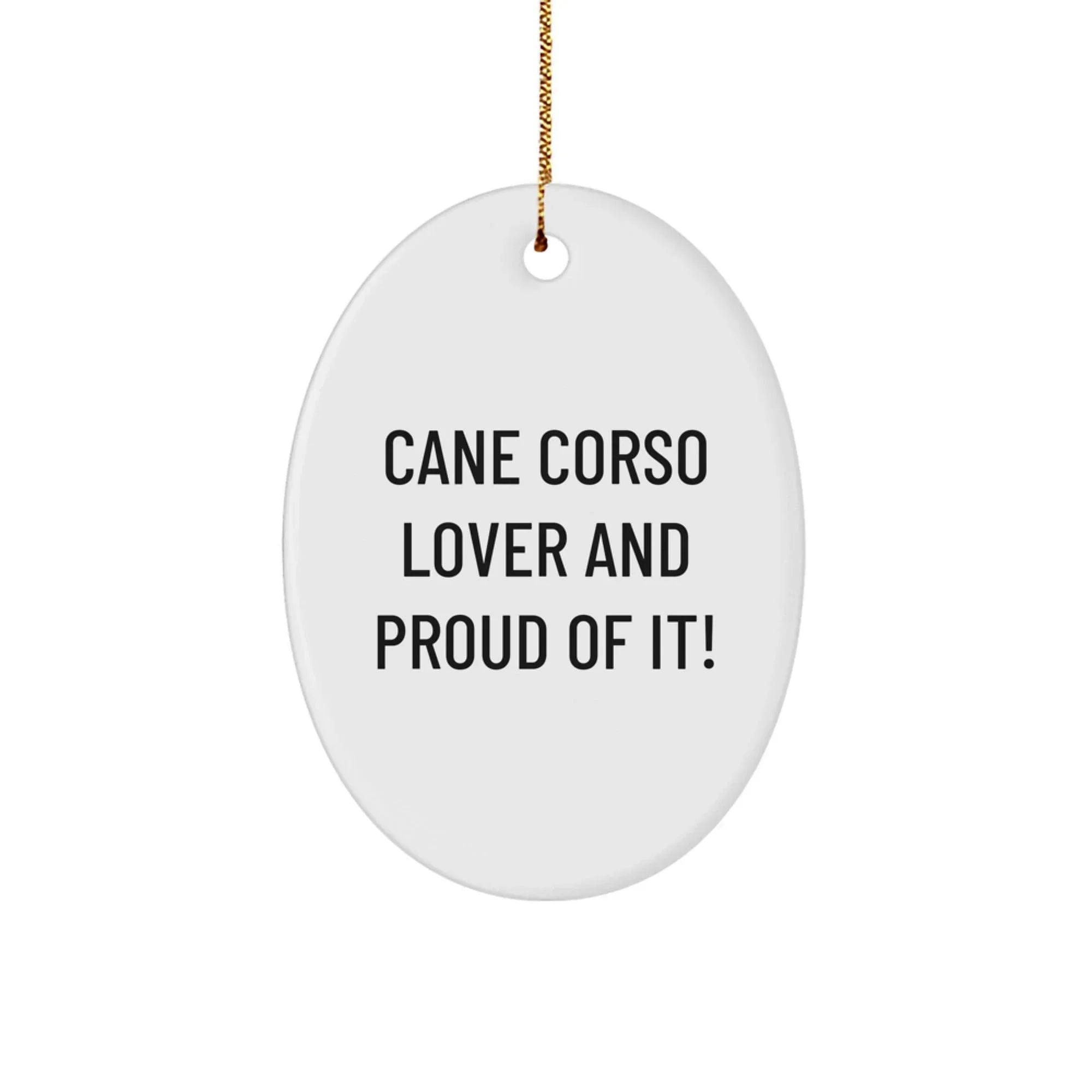 Cane Corso Lover Gifts Oval Ornament For Dog Enthusiasts