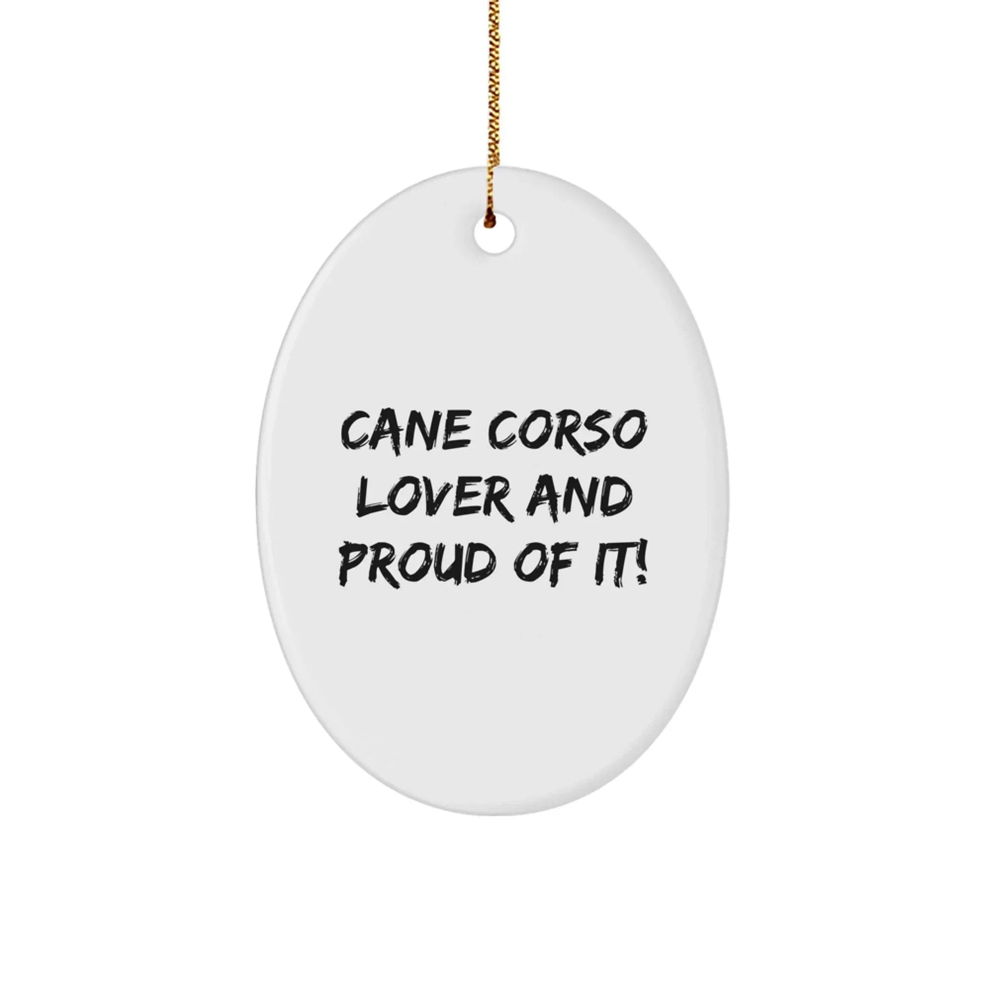 Cane Corso Dog Lover Ornament Christmas Gift Oval For Family And Friends