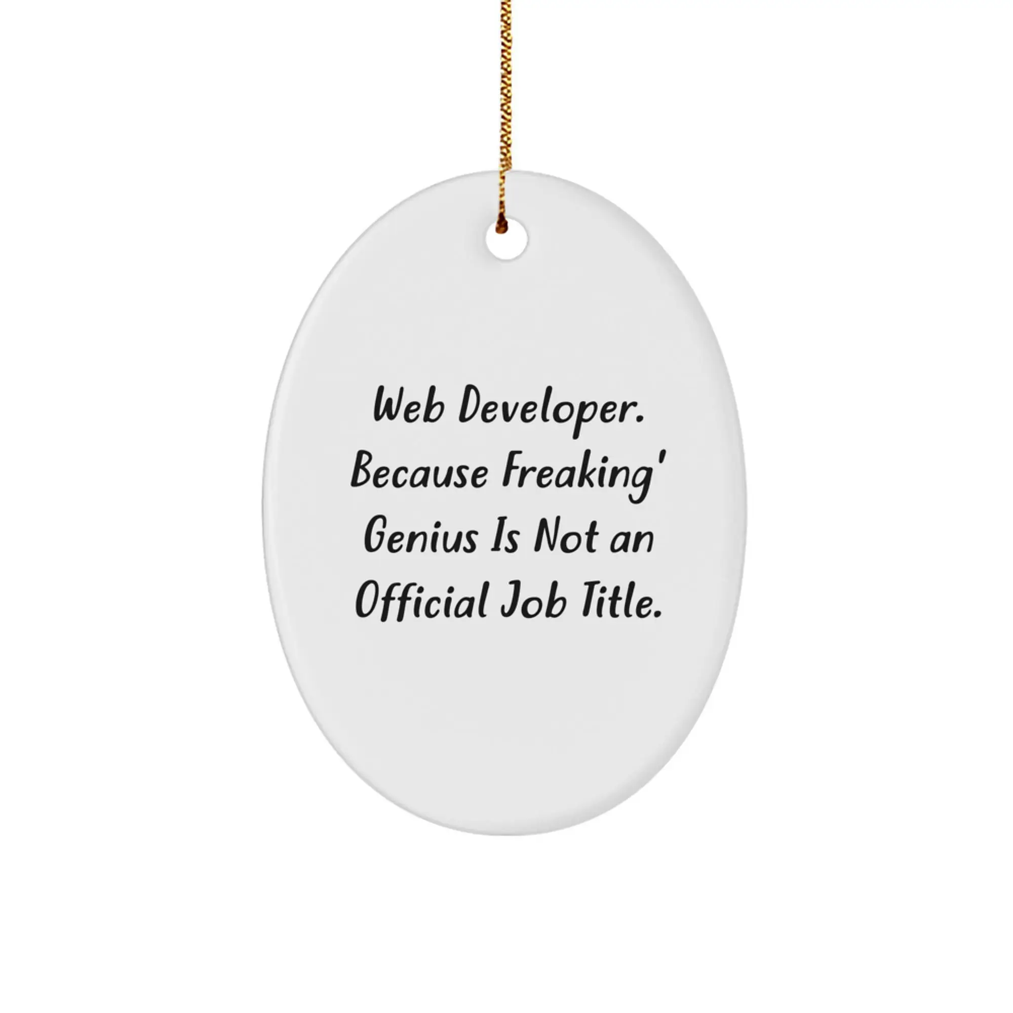 Favorite Web Developer Christmas Ornament for Kids Gift - Image 1