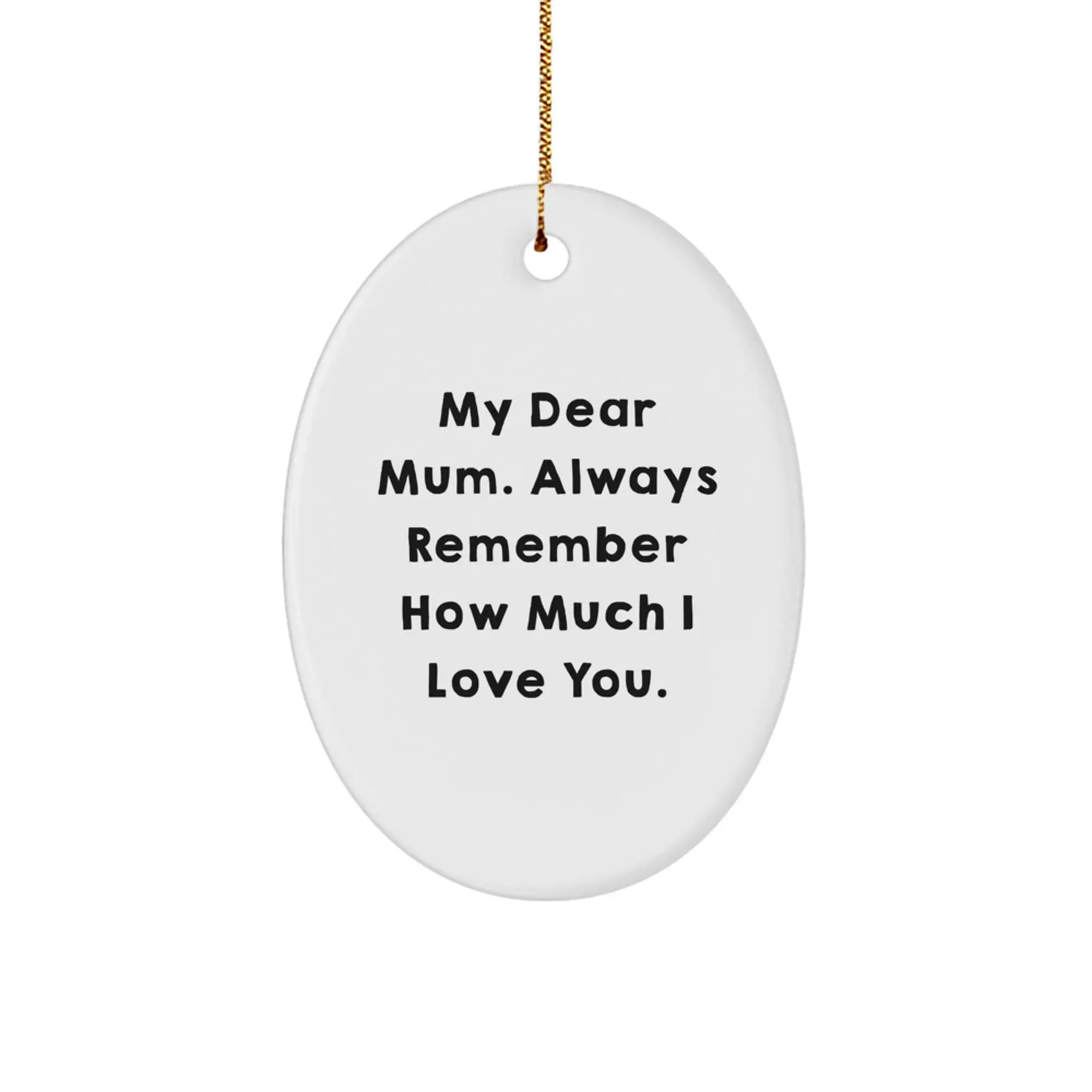 Mum Oval Ornament Christmas Gift Idea for Coworkers - Image 1
